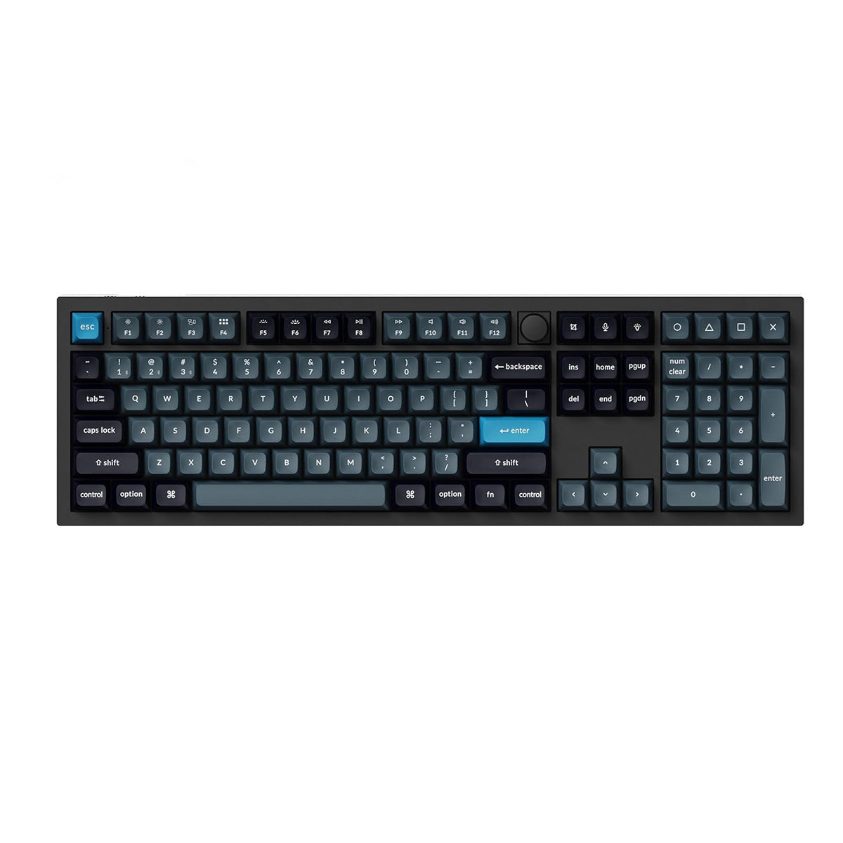 Keychron Q6 Pro Q6P-M1 Knob QMK 100% RGB Hot-Swappable wireless Mechanical Keyboard Black - Red Switch