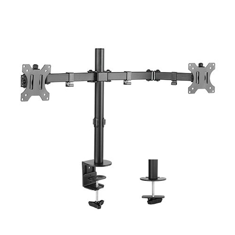 Brateck Lumi LDT12-C024N 13" - 32" Economy Dual Monitor Steel Monitor Desk Mount