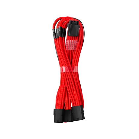 CableMod ModMesh Sleeved 12VHPWR StealthSense PCI-e Extension (Red, 16-pin to Triple 8-pin, 45cm)