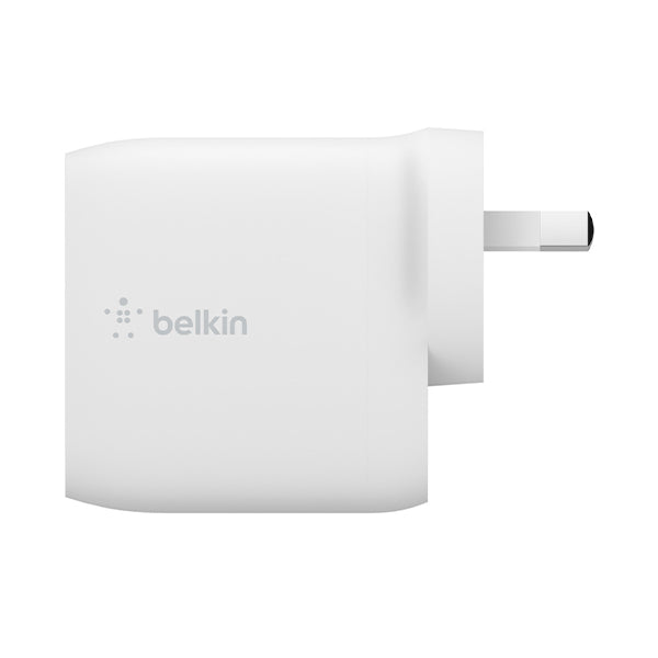 Belkin Dual USB-A Wall Charger 24W with Lightning Cable