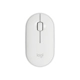 Logitech M350 Pebble USB Wireless/Bluetooth Mouse - White