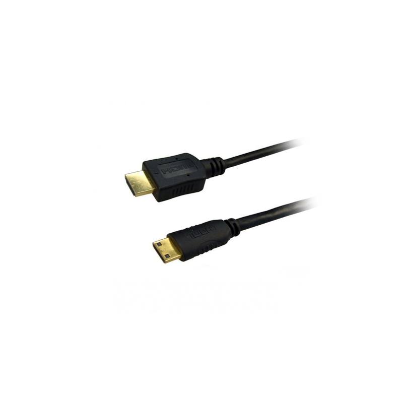 Dynamix Mini-HDMI to HDMI Cable with Ethernet Support (v1.4) - 1M