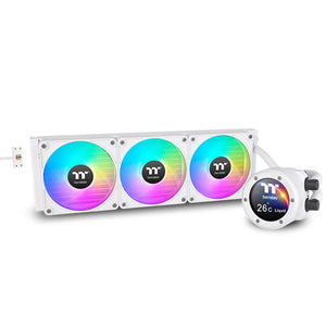 Thermaltake TH360 V2 Ultra EX ARGB Magnetic Connect with 2.1" LCD Display AIO Liquid CPU Cooler Snow Edition