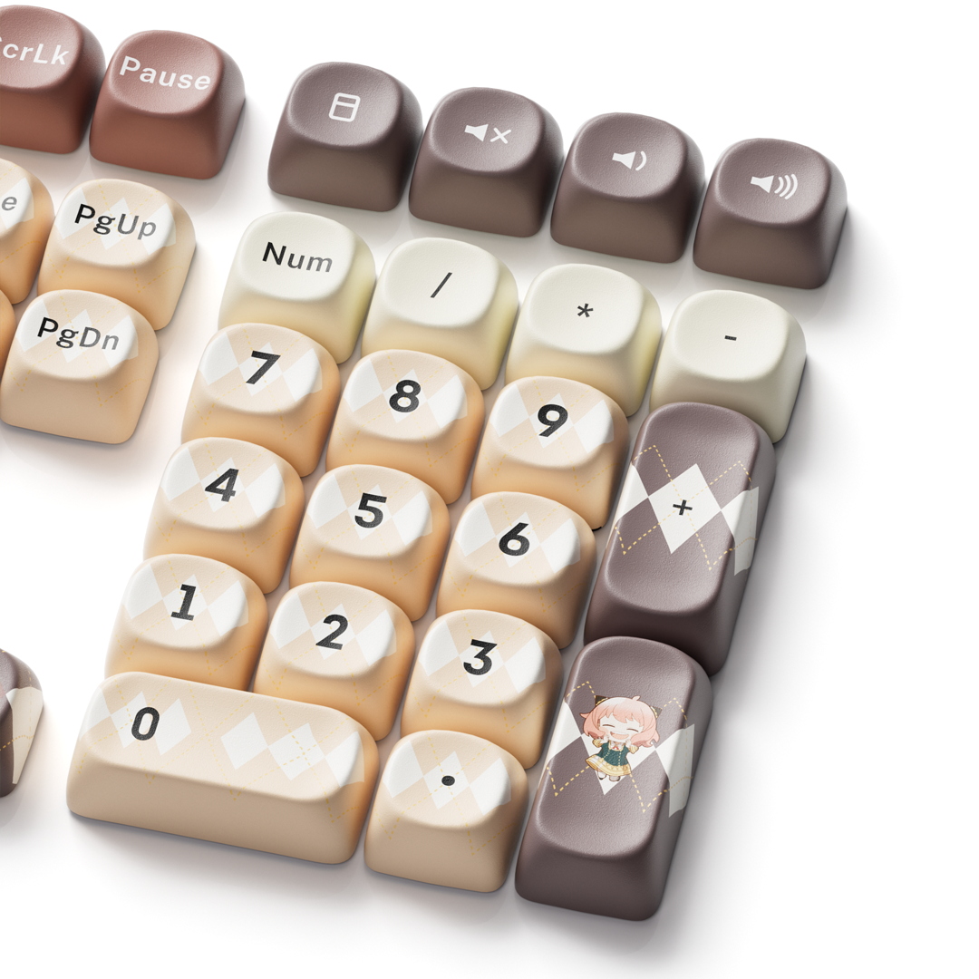 Akko x Spy Family Anya Waku! Waku! PBT MOA Profile Keycap Set - 133 Keys