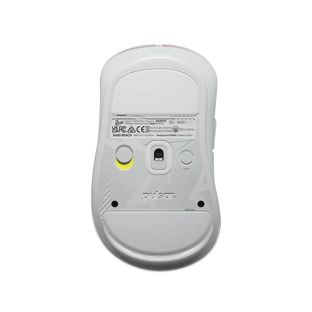 Pulsar ZywOo The Chosen Size2 Wireless Gaming Mouse - White