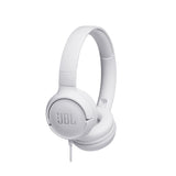 JBL Tune 500 Wired On-Ear Headphones - White