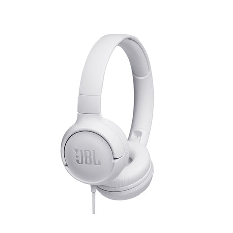 JBL Tune 500 Wired On-Ear Headphones - White