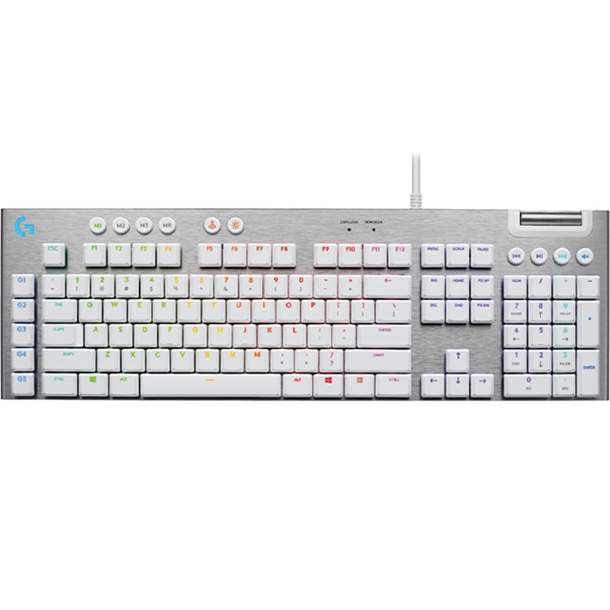 Logitech G815 Lightsync RGB Mechanical Gaming Keyboard - White Tactile