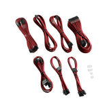 CableMod PRO ModMesh 12VHPWR C-Series RMi RMx Sleeved Cable Kit - Blood Red