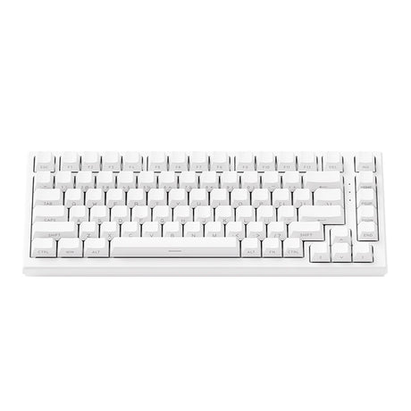 Akko Tac75 HE White 75% RGB Wired Hall-Effect Keyboard - Glare Magnetic Switches