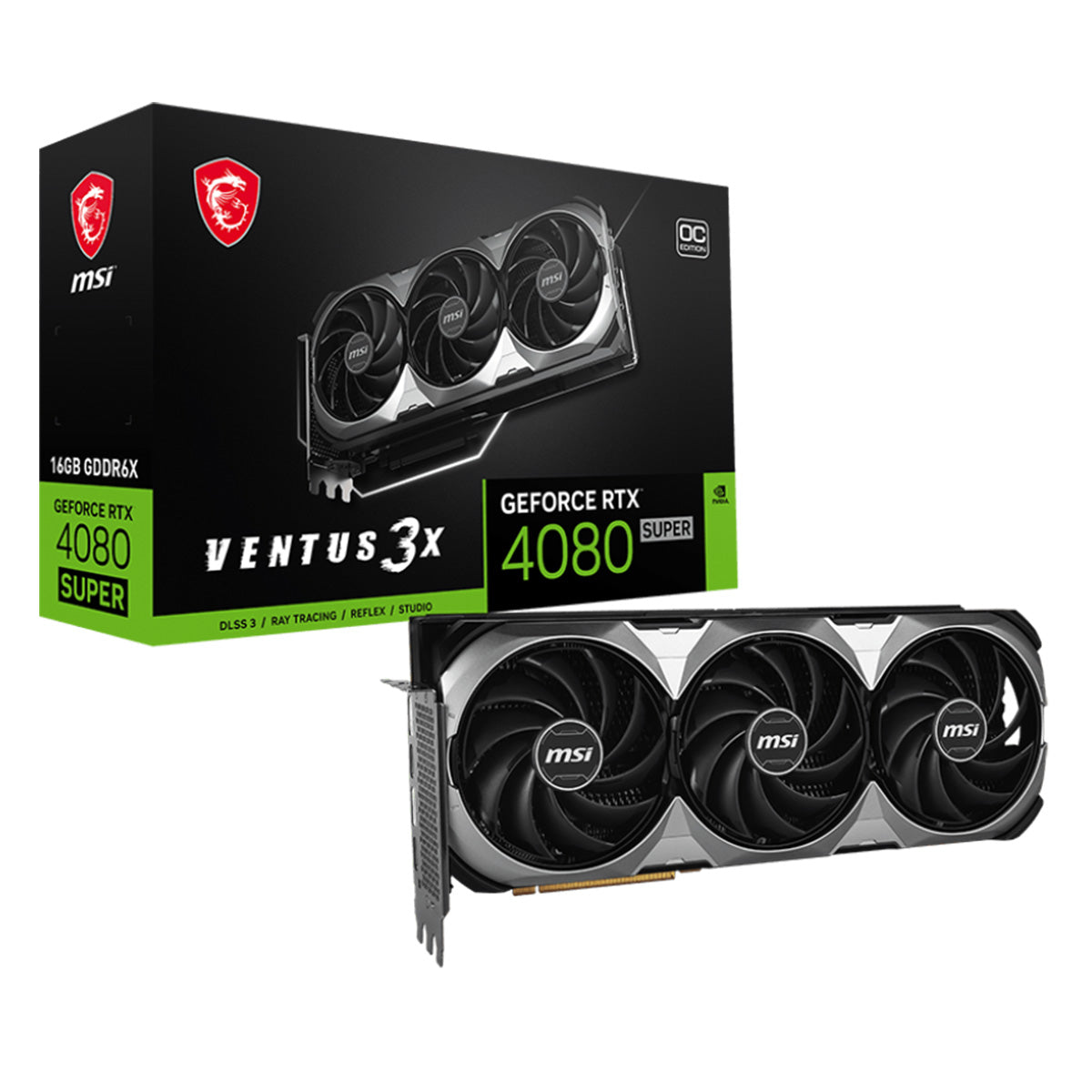 MSI GeForce RTX 4080 SUPER VENTUS 3X OC 16GB Graphics Card