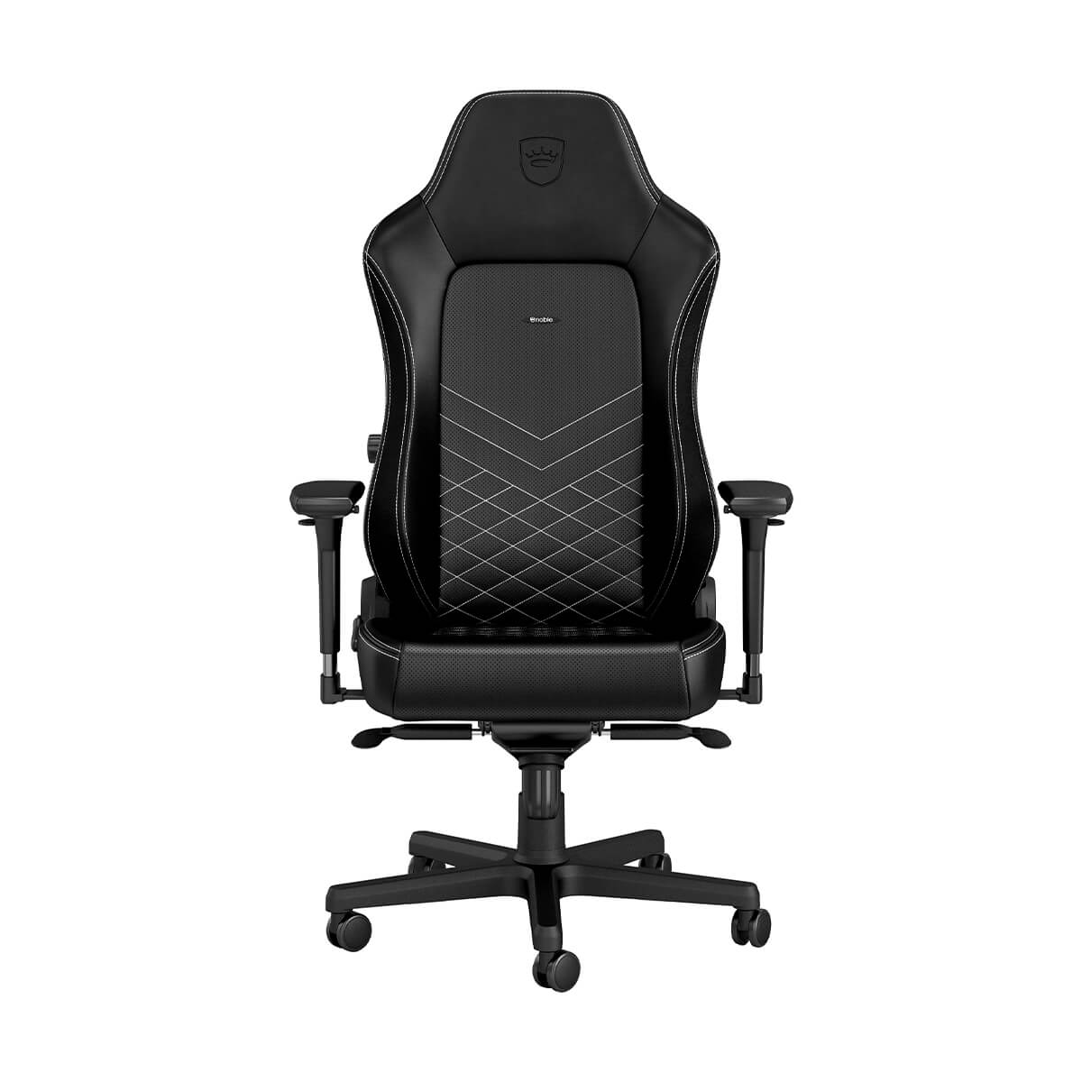 Noblechairs HERO Series Faux Leather Gaming Chair - Black/Platinum White