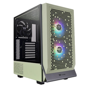 Thermaltake Ceres 300 Tempered Glass ARGB Mid Tower E-ATX Case Matcha Green Edition