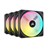 Corsair iCUE LINK QX120 RGB 120mm Magnetic Dome RGB Fan, Quad Fan Kit