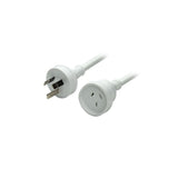 Dynamix Power Extension Lead White - 2M