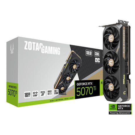 ZOTAC GeForce RTX 5070 Ti SOLID CORE OC 16GB Graphics Card