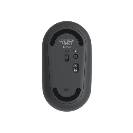 Logitech M350 Pebble USB Wireless/Bluetooth Mouse - Graphite