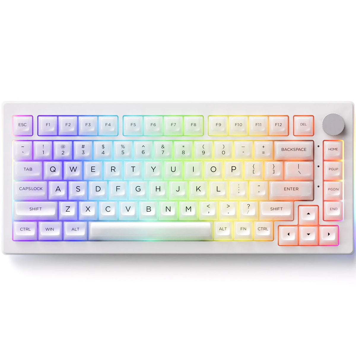 Akko 5075B Plus ASA 75% RGB Wireless Mechanical Keyboard Piano Pro Switch - White
