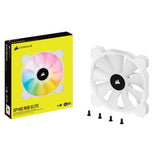 Corsair iCUE SP140 RGB ELITE White Performance 140mm PWM Fan - Single Pack