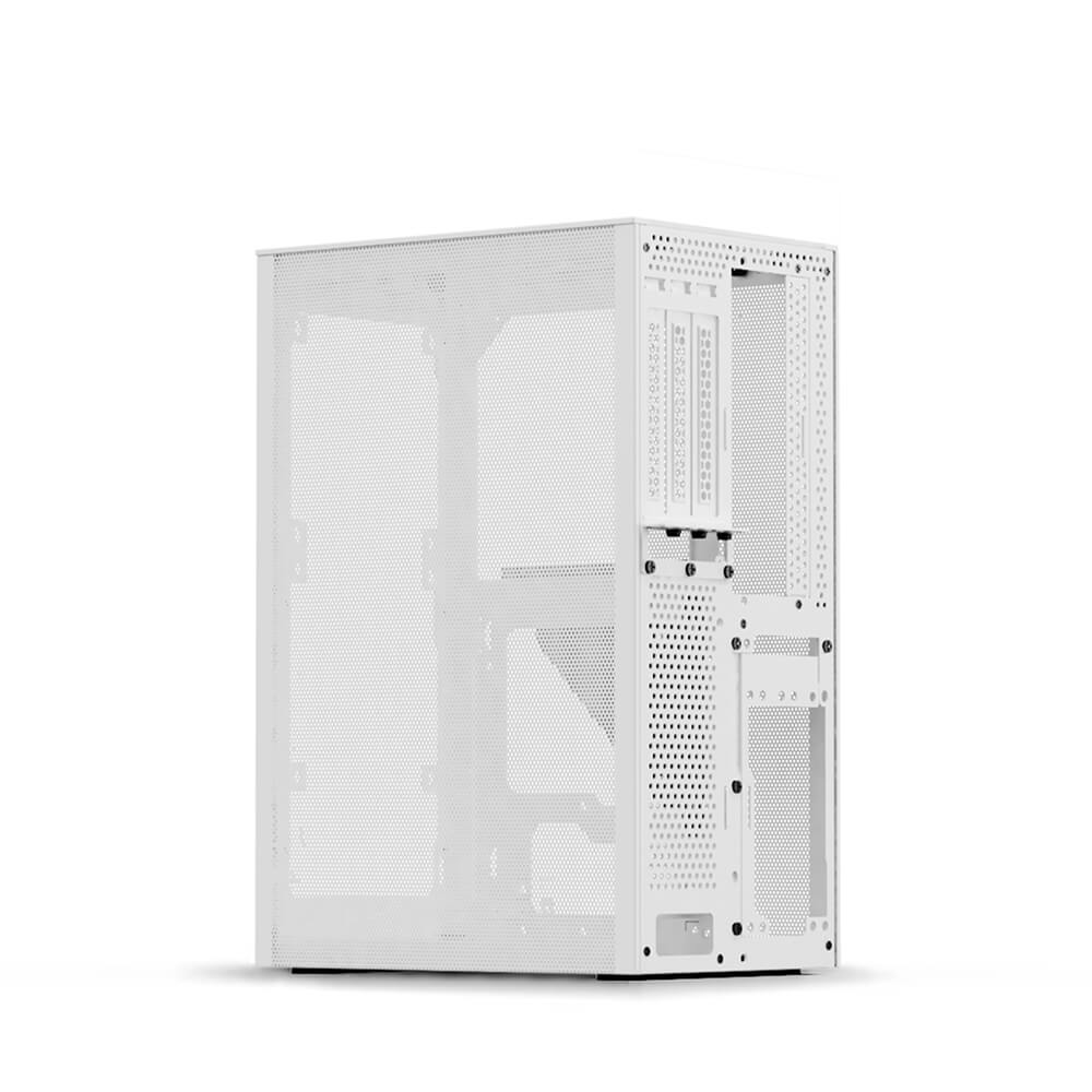 Ssupd Meshlicious Mini ITX Case - Full Mesh - White - PCIE 3.0