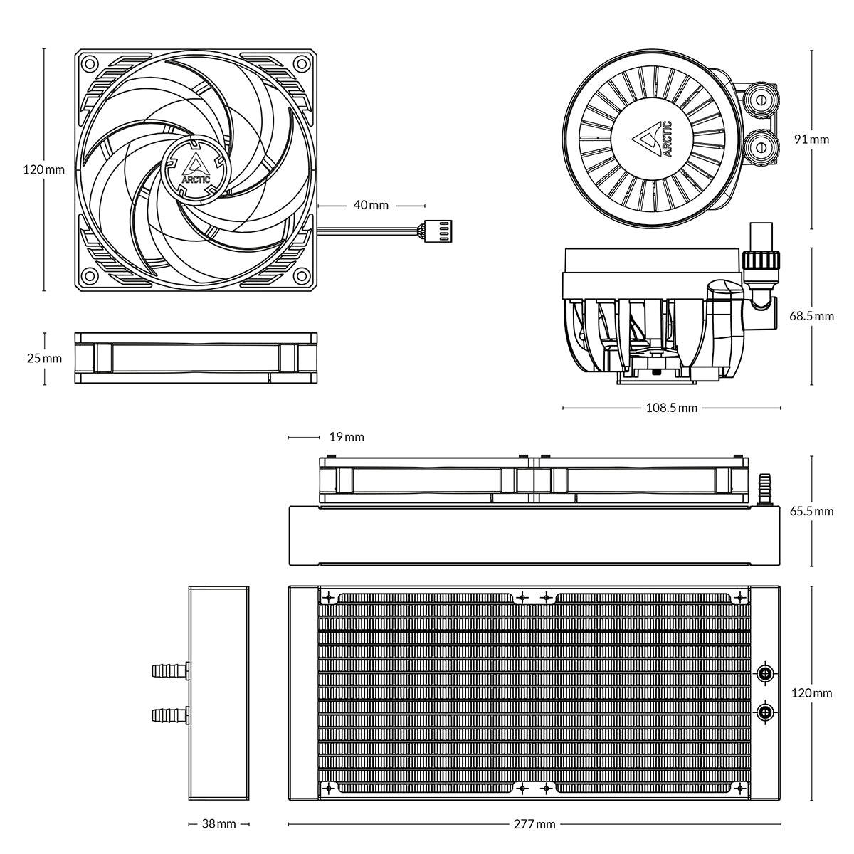 Arctic Liquid Freezer III 240 AIO CPU Cooler - Black