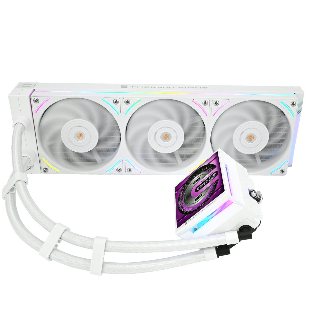 Thermalright Hyper Vision 360 UB ARGB White 360mm LCD AIO CPU Liquid Cooler