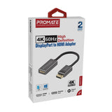 Promate DisplayPort To HDMI Adapter 4K/60Hz