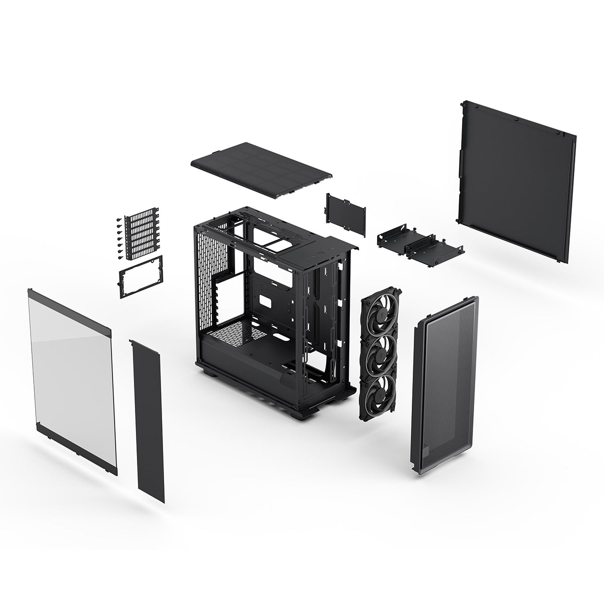 Fractal Design Epoch RGB ATX Mid Tower Case - Black TG Light