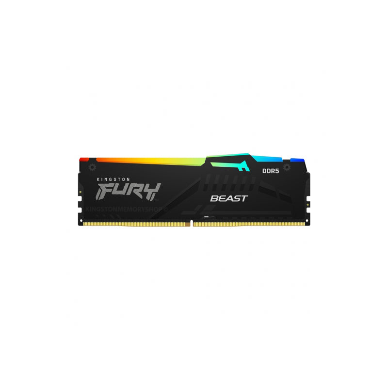 Kingston FURY Beast RGB 16GB (2x8GB) DDR5-5200 CL36 Memory AMD EXPO (KF552C36BBEAK2-16)