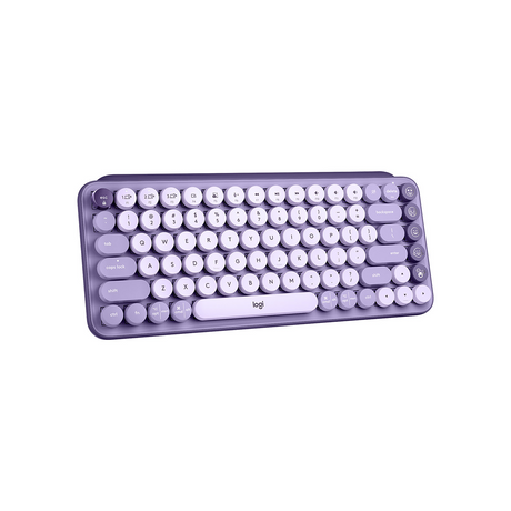 Logitech POP Keys Wireless Mechanical Keyboard With Emoji - Cosmos Lavender