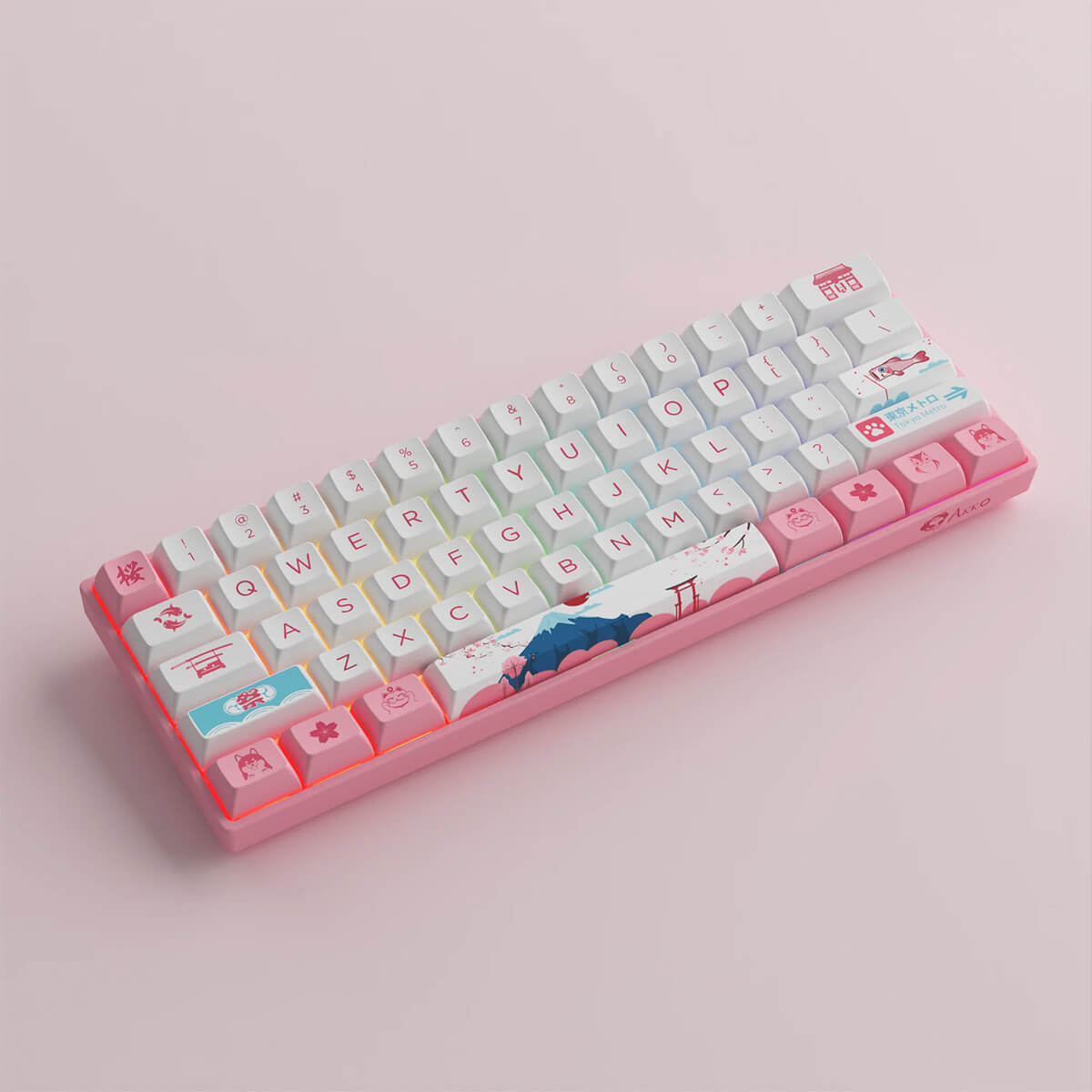 Akko 3061S Sakura R2 RGB Hot-Swappable Keyboard CS Jelly Purple Switch