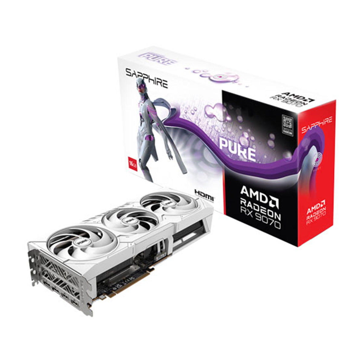 SAPPHIRE Radeon RX 9070 PURE 16GB Graphics Card