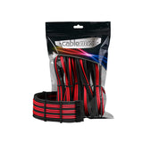 CableMod Pro ModMesh Sleeved 12VHPWR StealthSense Cable Extension Kit (Black + Red, 16-pin to Triple 8-pin)