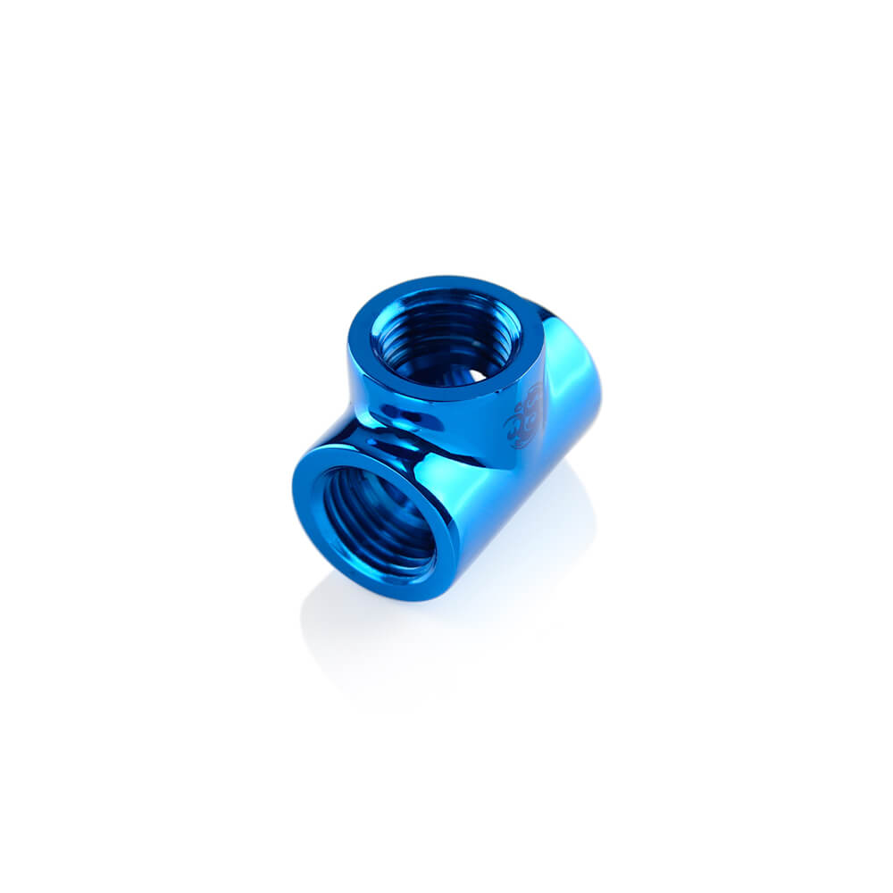 Bitspower T-Block With Triple Fitting - Royal Blue