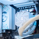 Gravity RR RX 9060 XT 16GB Ryzen 5 7500F Gaming PC - WHITE