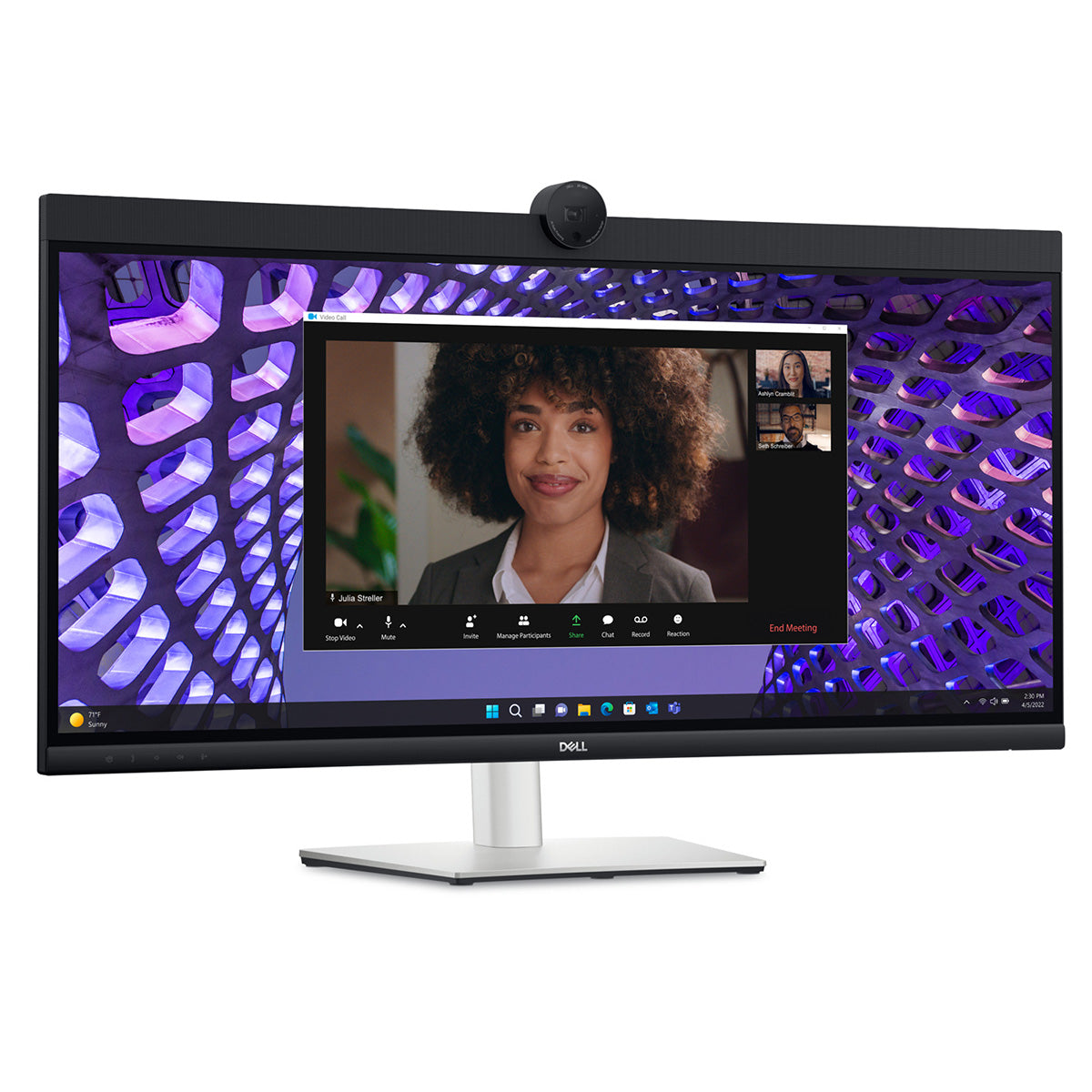 Dell P3424WEB 34" IPS WQHD Curved Video Conferencing Ultrawide Monitor