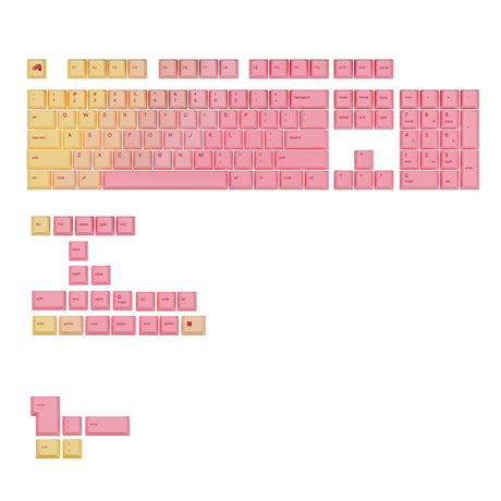 Glorious GPBT Gradient Keycaps - Grapefruit