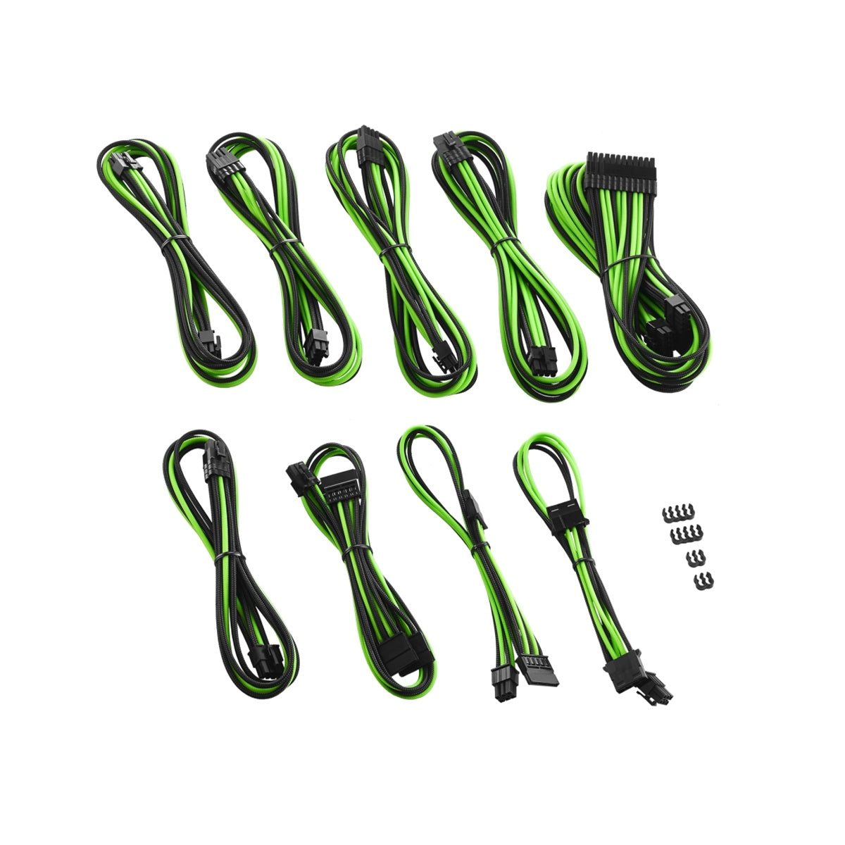 CableMod PRO ModMesh RT-Series Full Cable Kit - Black/Light Green