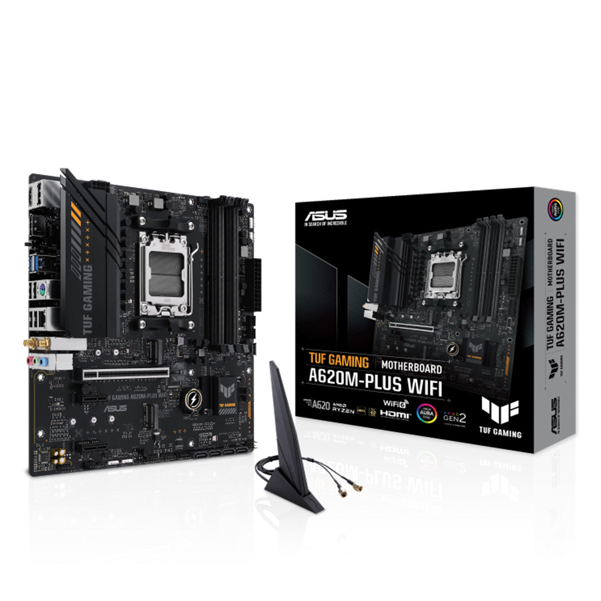 ASUS TUF GAMING A620M-PLUS WIFI mATX Gaming Motherboard AMD AM5