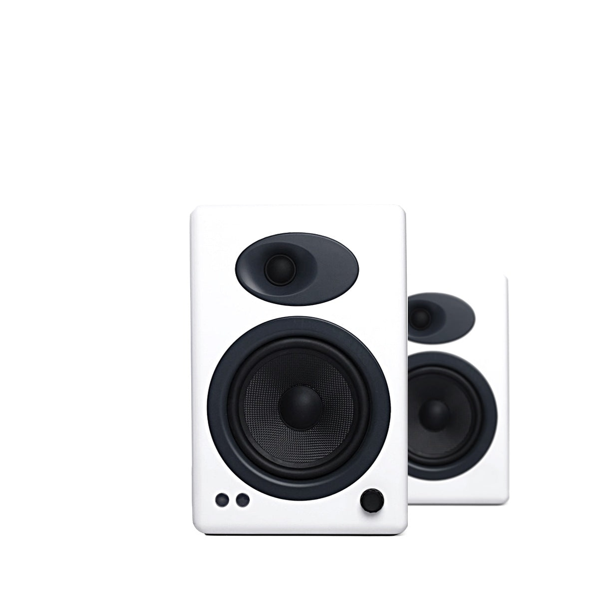 Audioengine A5+ Powered Bookshelf Speakers - Gloss White