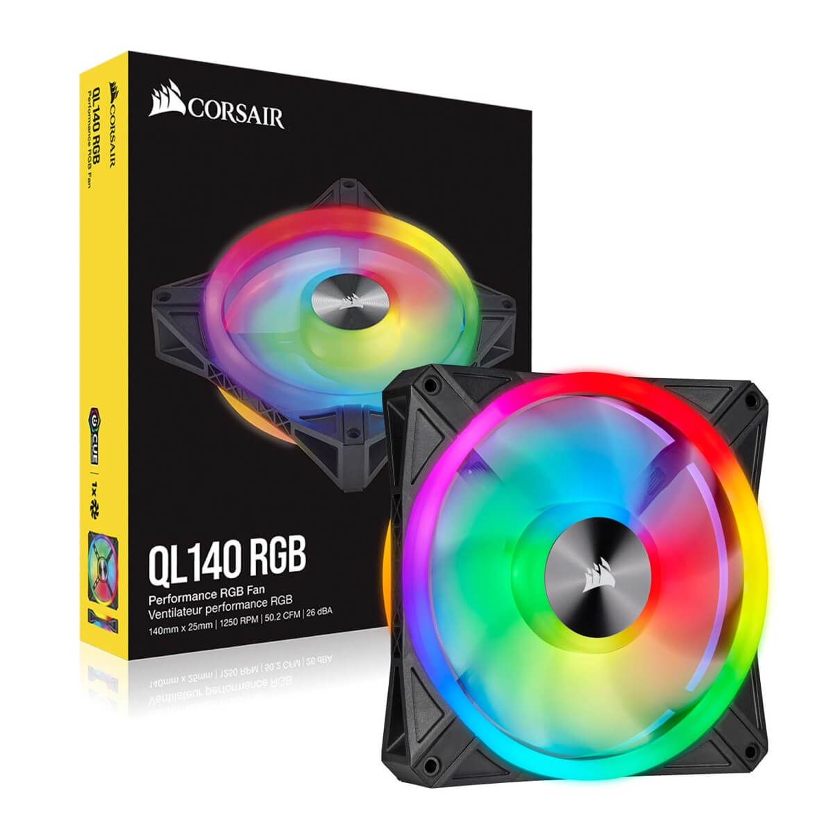 Corsair iCUE QL140 RGB 140MM RGB LED Fan - Single Fan