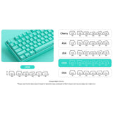 Akko 5087S Mint 80% TKL RGB Wireless Mechanical Keyboard - Creamy Yellow Switch