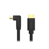 Unitek 4K HDMI 2.0 Right Angle with 90 Degree Elbow Cable - 2M