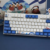 Varmilo MA87M Lovebirds I White LED TKL Dye Sub PBT Mechanical Keyboard - Cherry MX Brown