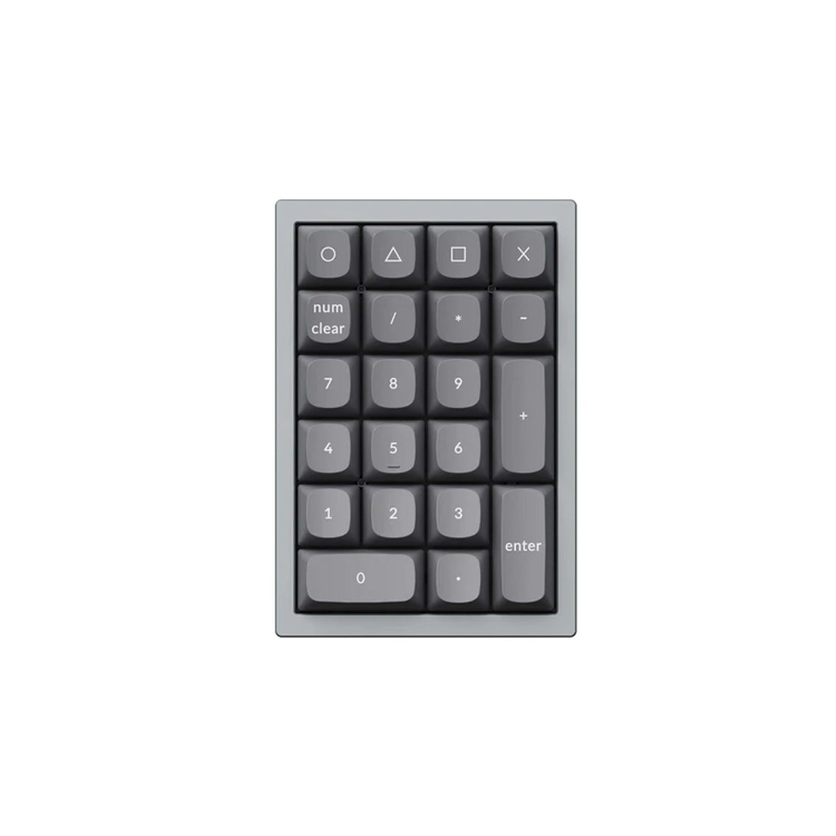 Keychron Q0-D1 QMK Hot-Swapable RGB Number Pad Grey-Gateron G Pro Red Switch