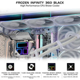 Thermalright Frozen Infinity 360 White 360mm AIO Liquid CPU Coler (OEM Packaging)