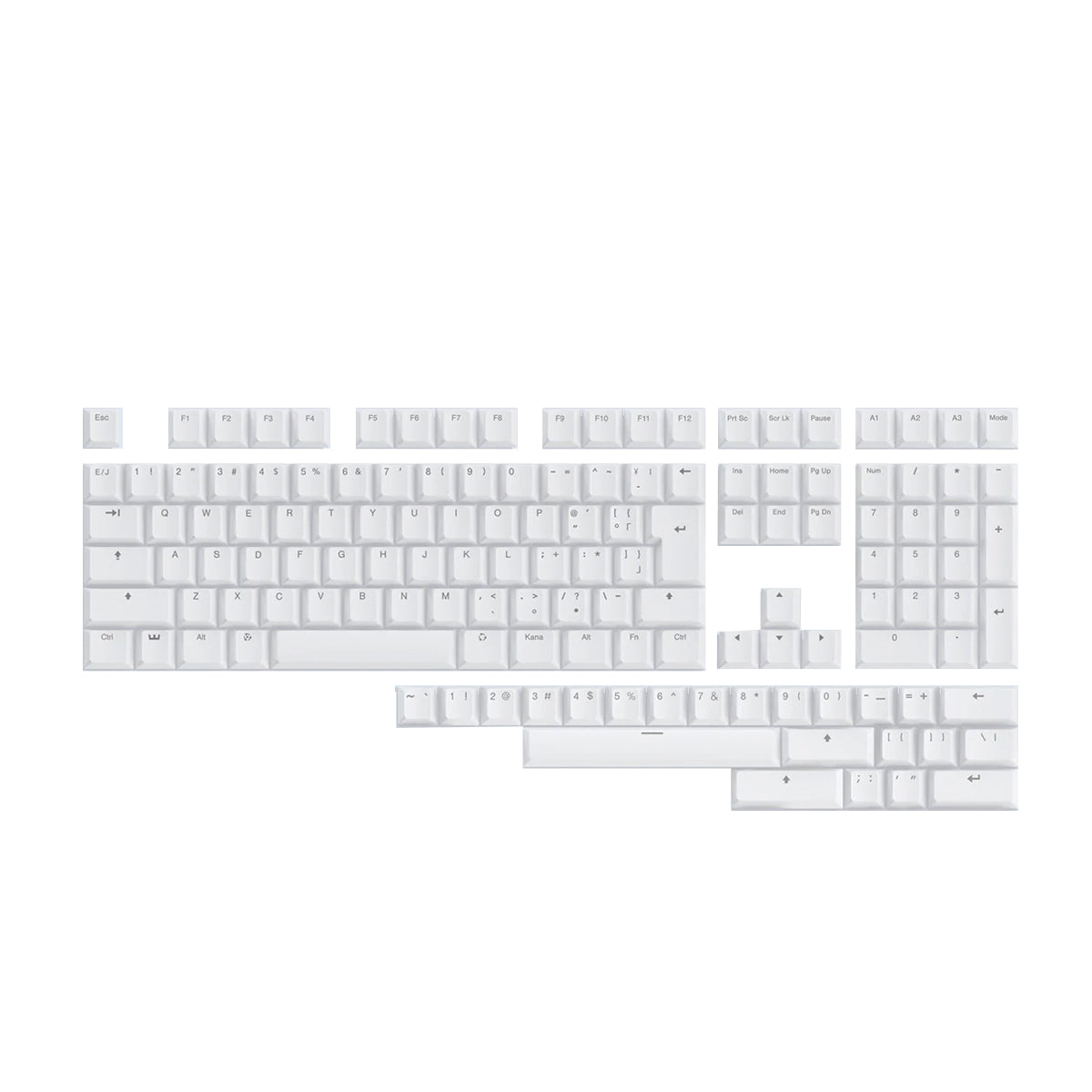 Wooting Dye-Sub PBT Cherry Profile Keycap Set - White