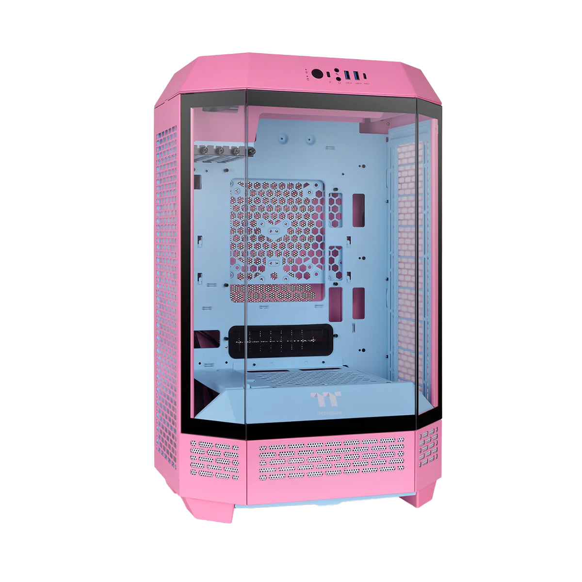 Thermaltake The Tower 300 Tempered Glass Micro Tower Case Bubble Pink Edition