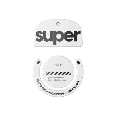 Pulsar Superglide Glass Mouse Skates for Logitech G Pro X Superlight White