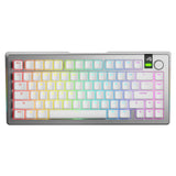 Glorious GMMK 3 Pro 75% Wireless Mechanical Keyboard Fox Linear Switch - Silver